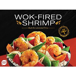 Free Entrée w/ Purchase of Wok-Fired Shrimp at Panda Express