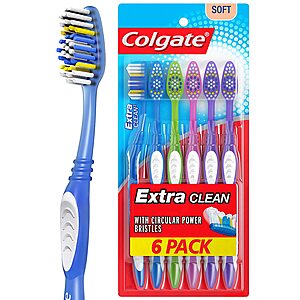 3 Count 6-Pack Colgate Extra Clean Toothbrush (Full Head, Soft) Amazon $7.65
