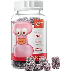 50-ct Chapter One Iron Gummies, Iron with Vitamin C $4 at Amazon w/ S&S