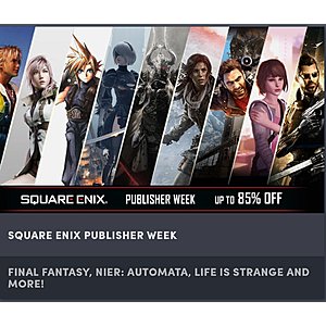 Humble Bundle Square Enix Publisher Sale - Up to 85% off!