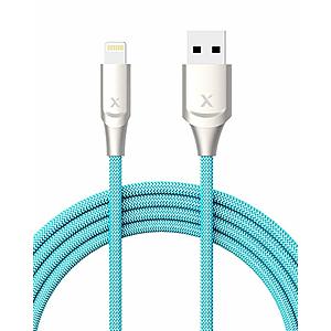 Xcentz 6ft, Apple MFi Certified Lightning Cable for iPhone, iPad (blue ONLY!) $6.99 ac / sss eligible @ amazon