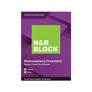 H&R BLOCK Tax Software Deluxe + State 2019 $18.99 after Promo Code