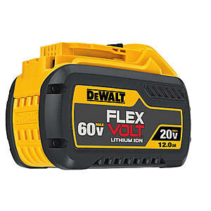 DEWALT FLEXVOLT 20V/60V MAX Battery, 12.0Ah (DCB612) $150