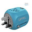 Universal travel charger adapter type A I C G 100-240V with usb/C and fuse $13 with prime