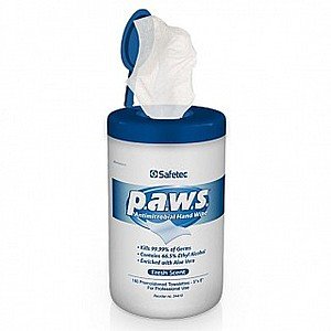 6 Pack of Safetec P.A.W.S. Antimicrobial Hand Wipes with Aloe - 960 Total Wipes $17.94 Ships Free  / Order 3 or more for $14.99