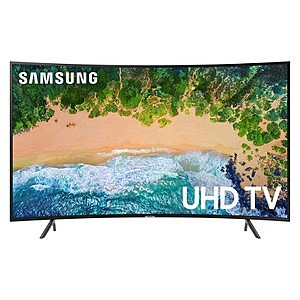 Samsung 55 inch Smart Curved UHD TV - Black (UN55NU7300FXZA)