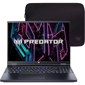 Acer Predator Helios 16 Gaming Laptop: i9 13900HX, 16" WQXGA 240Hz, 1TB SSD, RTX 4080 $1600 + Free S/H