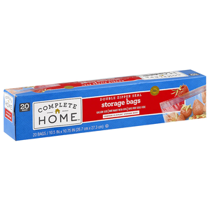 Walgreens Pickup: Complete Home Brand Food Storage Bags (various sizes) 3 for $2.80