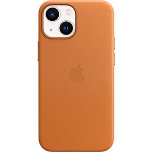 Apple iPhone 13 Mini Leather Case w/ MagSafe (Golden Brown or Wisteria) $17 + Free S/H w/ Amazon Prime