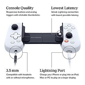 BACKBONE Controller for iPhone only (Black or PS Edition) $69.99