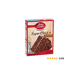 Betty Crocker Super Moist Milk Chocolate Cake Mix, 15.25 oz - $1.18