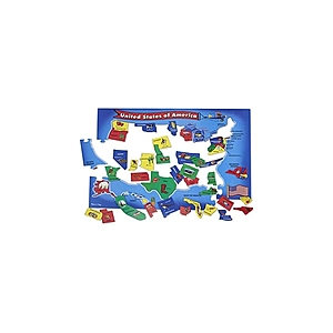 Melissa & Doug USA Map Floor Puzzle - $6.99 - Free shipping for Prime members - $6.99