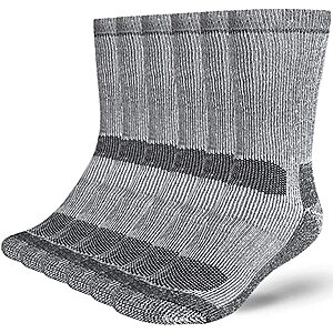 3-Pair Buttons & Pleats Merino Wool Thermal Boot Socks (Charcoal) $10.20