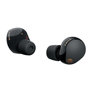 Sony WF-1000XM5, Noise Canceling Earbuds Headphones, Black, New - $249.99 @ Amazon