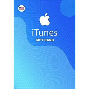 $50 Apple iTunes Gift Card (Digital Delivery) $41.10