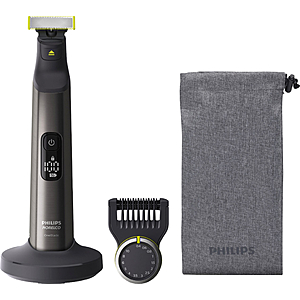 Philips Norelco OneBlade Pro Hybrid Rechargeable Hair Trimmer and Shaver Chrome QP6550/70 - $40