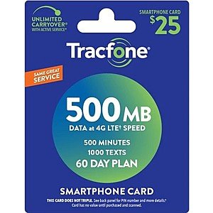 Tracfone refill triple airtime deal--Target.com $25