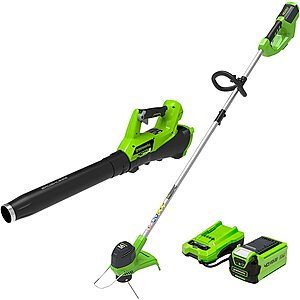 Greenworks G-MAX 40V Cordless String Trimmer & Leaf Blower Combo w/ 2Ah Battery $97 + Free Shipping