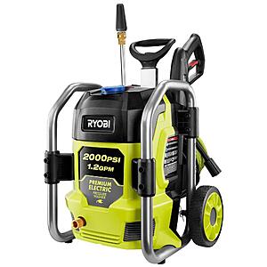 RYOBI 2000 PSI 1.2 GPM Cold Water Electric Pressure Washer (Factory Direct Tools) FACTORY RECONDITIONED $88.99