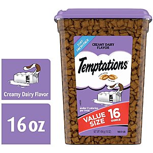 Temptations Cat Treats 16oz Tubs Two for $10.19 (or less w/S&S) shipped with Prime after $5 off 2 coupon AMAZON