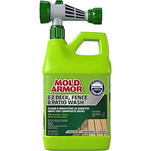 64-Oz Mold Armor E-Z Deck Wash for Wood Surfaces, Composite Deck & Fence $6.37 + Free S&H w/ Prime or orders $25+ ~ Amazon