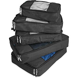 5-Pack TravelWise Luggage Packing Organization Cubes: Blue $14.47, Black $14.25, Pink $13.96 & More + Free S&H w/ Prime or orders $25+ ~ Amazon