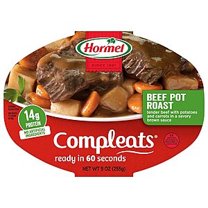 Hormel Compleats Microwave Meals-Pack of 6-$10.75 AC (1.79 each) at Amazon