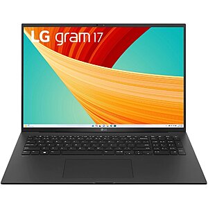 LG gram 17” Laptop - 13th Gen Intel Core i7 with 32GB RAM - 1TB NVMe SSD - Best Buy $1000
