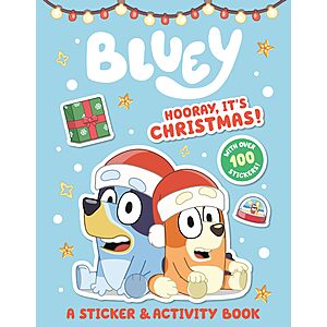 Bluey: Hooray, It's Christmas! Sticker & Activity Kids' Book $3.50 & More