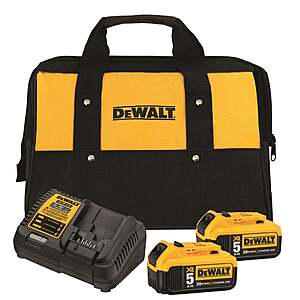 DEWALT 20V MAX XR 5Ah Battery 2-Pack and Charger Starter Kit (DCB205-2CK) + Choice of Bare Tool, $174 + $6.49 Shipping @acmetools $180.49