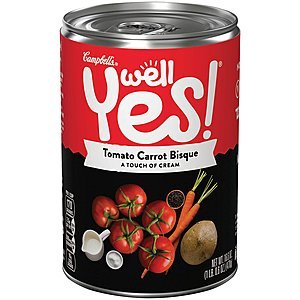 12-Pack of 16.6oz Well Yes! Tomato Carrot Bisque  $11.70 w/ S&S & More + Free S&H