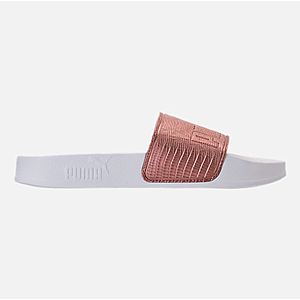 Puma Leadcat Women's Leather Slide Sandals  $12 & Much More + $7 S&H