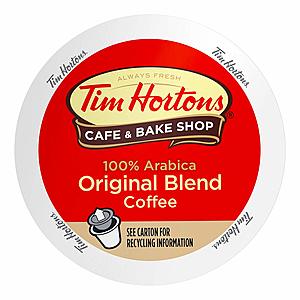 Tim Horton k cups 80 ct $24.68 subscribe and save amazon