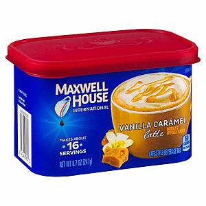 Add-on: 8.7oz Maxwell House International Cafe Instant Coffee (Vanilla Caramel) $1.85