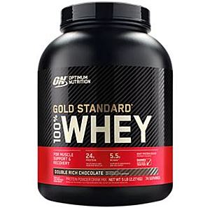 5-Lbs Optimum Nutrition Gold Standard 100% Whey Protein (Various Flavors) 2 for $67.50 or Less + Free S&H