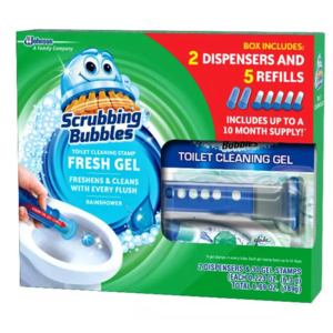 Scrubbing Bubbles Fresh Citrus Toilet Cleaning Stamps and Gel, 2 Dispensers and 30 Gel Stamps, $3.98 YMMV @ BJ's