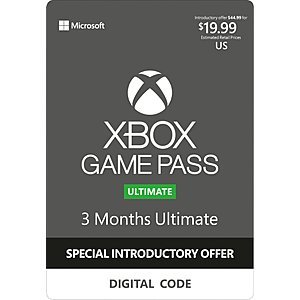 Xbox Game Pass Ultimate - 3 Months [Digital] $14.99 Best Buy