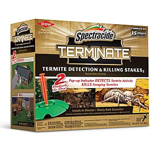 15-Count Spectracide Terminate Termite Detection & Killing Stakes $32.30 + Free S/H on $35+