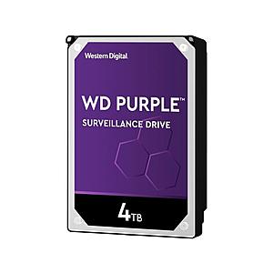 4TB WD Purple 3.5" 5400RPM SATA 6Gb/s Surveillance Internal Hard Drive $100 + Free Shipping