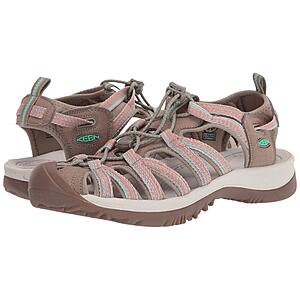 KEEN Women's Whisper Closed Toe Sport Sandals (Taupe/Coral) from $31.50