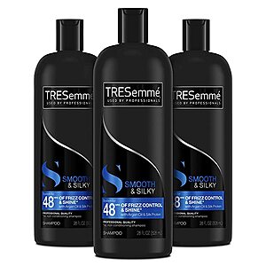 3-Pack 28-Oz TRESemmé Smooth and Silky Shampoo $6.25 ($2.08 each) + free shipping w/ Prime or on $25+