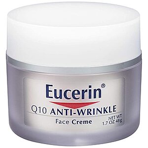 1.7-Oz Eucerin Q10 Anti-Wrinkle Unscented Face Cream $6.50 w/ S&S + free shipping w/ Prime or on $25+