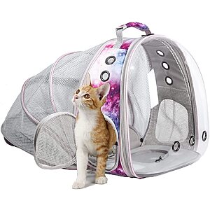 halinfer Expandable Small Pet Backpack Bubble Window Carrier (Grey or Space) $21.50 + Free Shipping