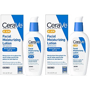 CeraVe: 3-Oz AM Facial Moisturizing Lotion SPF 30 2 for $16.80 ($8.40 each), 10-Oz Body Wash 2 for $16.08 ($8.04 each) & More w/ S&S + Free Shipping w/ Prime or on $25+ $16.1