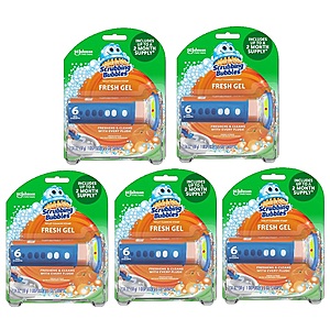 5-Pack 6-Count Scrubbing Bubbles Fresh Gel Toilet Bowl Cleaning Stamps (Citrus) $12.50 ($2.49 each) + Free Shipping w/ Amazon Prime