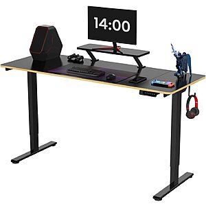 SanoDesk Height Adjustable Electric Standing Desk (63" x 24", Dual Motor) $199.50 & More + Free Shipping