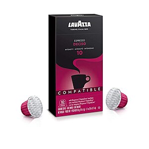 8-Pack 10-Count Lavazza Espresso Dark Roast Nespresso Capsules (Intensity 10) $20 + Free Shipping