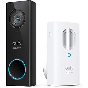 Amazon Prime Members: eufy Security Wi-Fi 2K HD Video Doorbell (Wired) + Wireless Chime $70 + Free Shipping