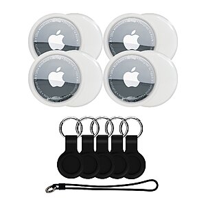 New QVC Customers: 4-Pack Apple AirTags w/ Luggage Strap & Colored Keychains (5 colors) $81.75 + Free Shipping