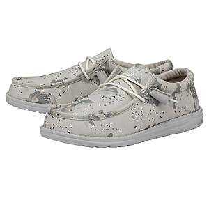 Hey Dude Shoes: Extra 40% Off: Men's Wally Camouflage (Greyscale Desert Camo) $21 & More + Free S&H on $60+